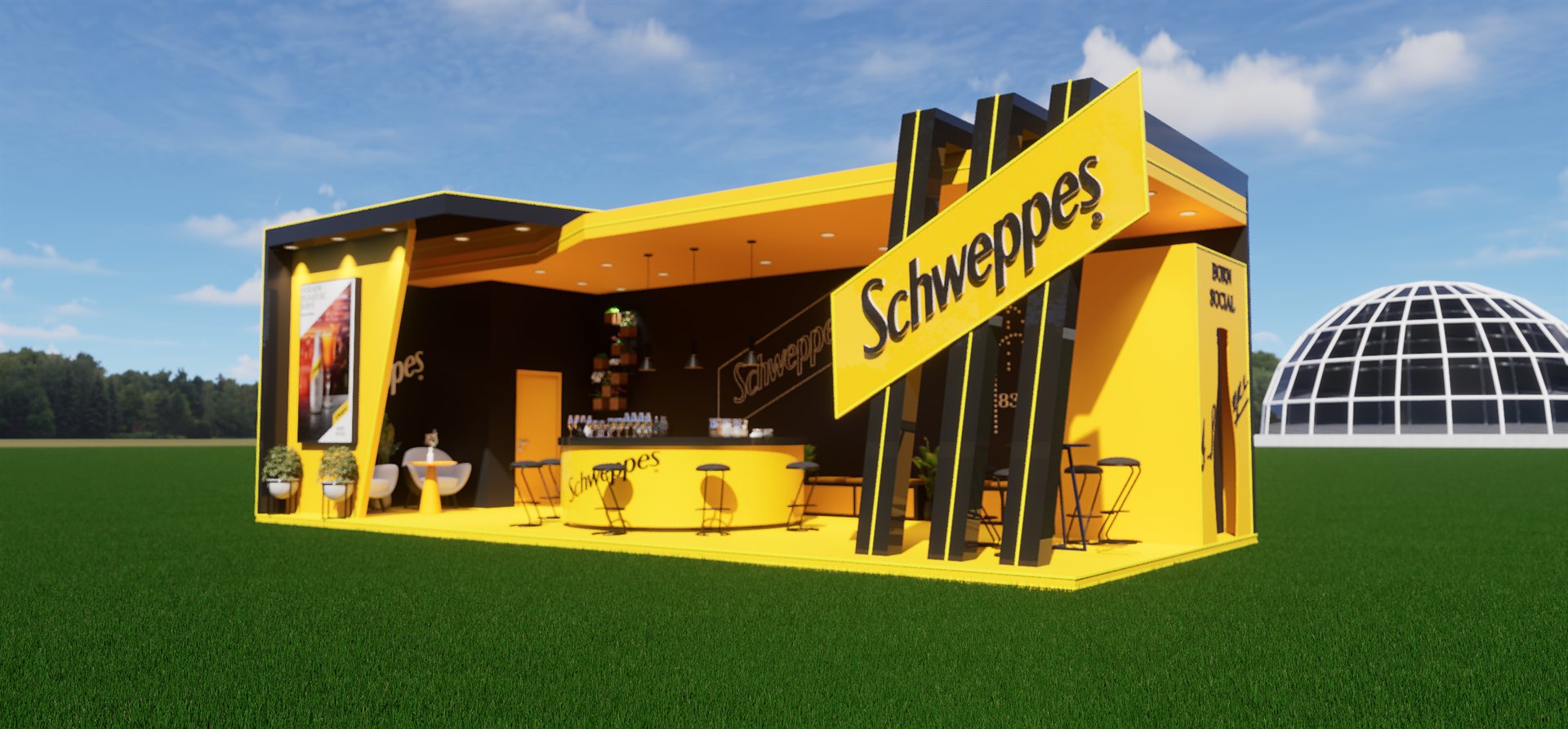 Stand Schweppes